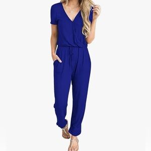 Elegant Blue Women's Jumpsuit